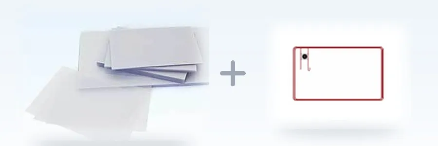 RFID prelam sheets with etched antenna grid